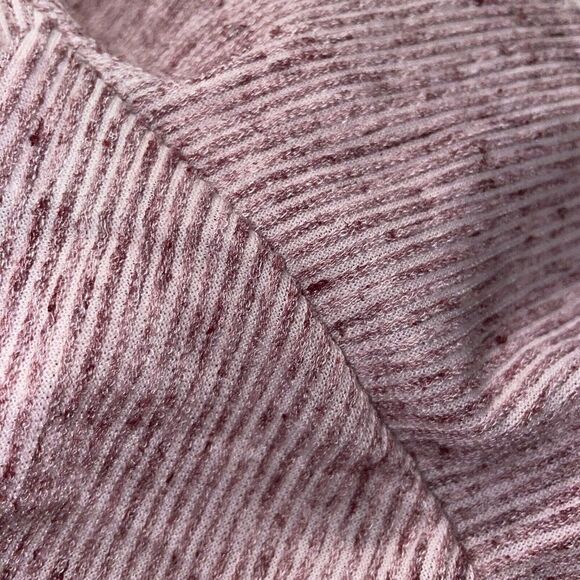 WRK Short Sleeve Tee Shirt Men’s XL Ribbed Textured Linen Blend Mauve - Picture 5 of 6
